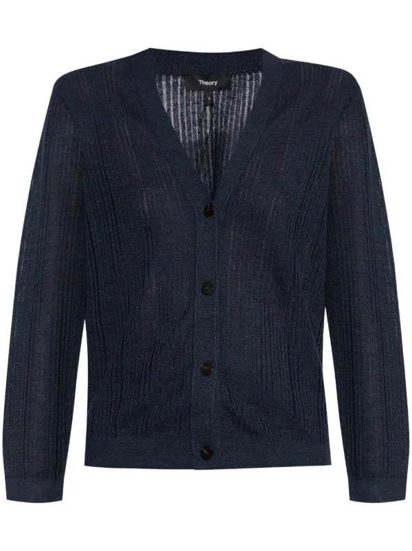 Blue navy cardigan top