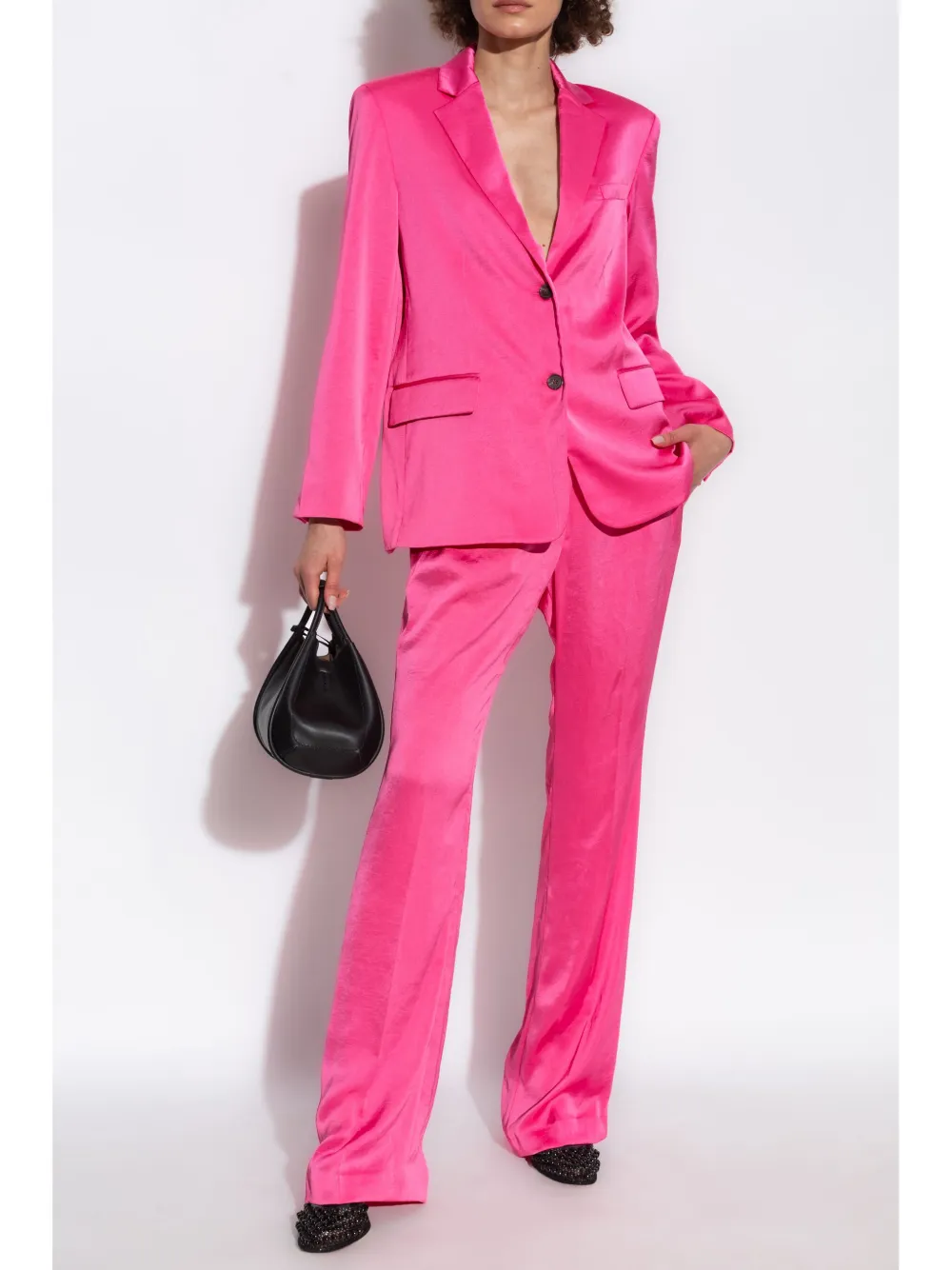 Theory Satijnen pantalon - Roze