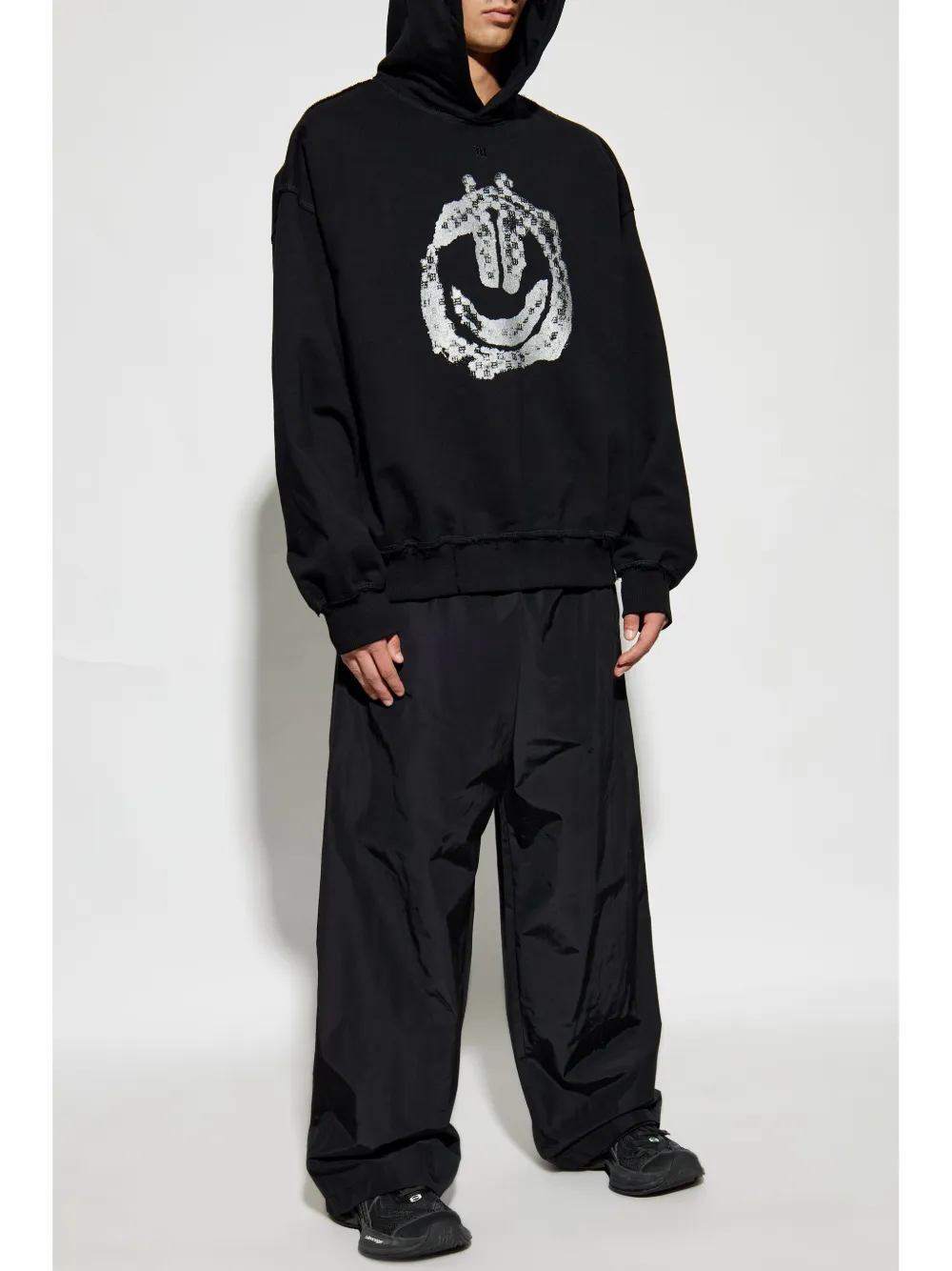 MISBHV graphic-print cotton hoodie - Zwart