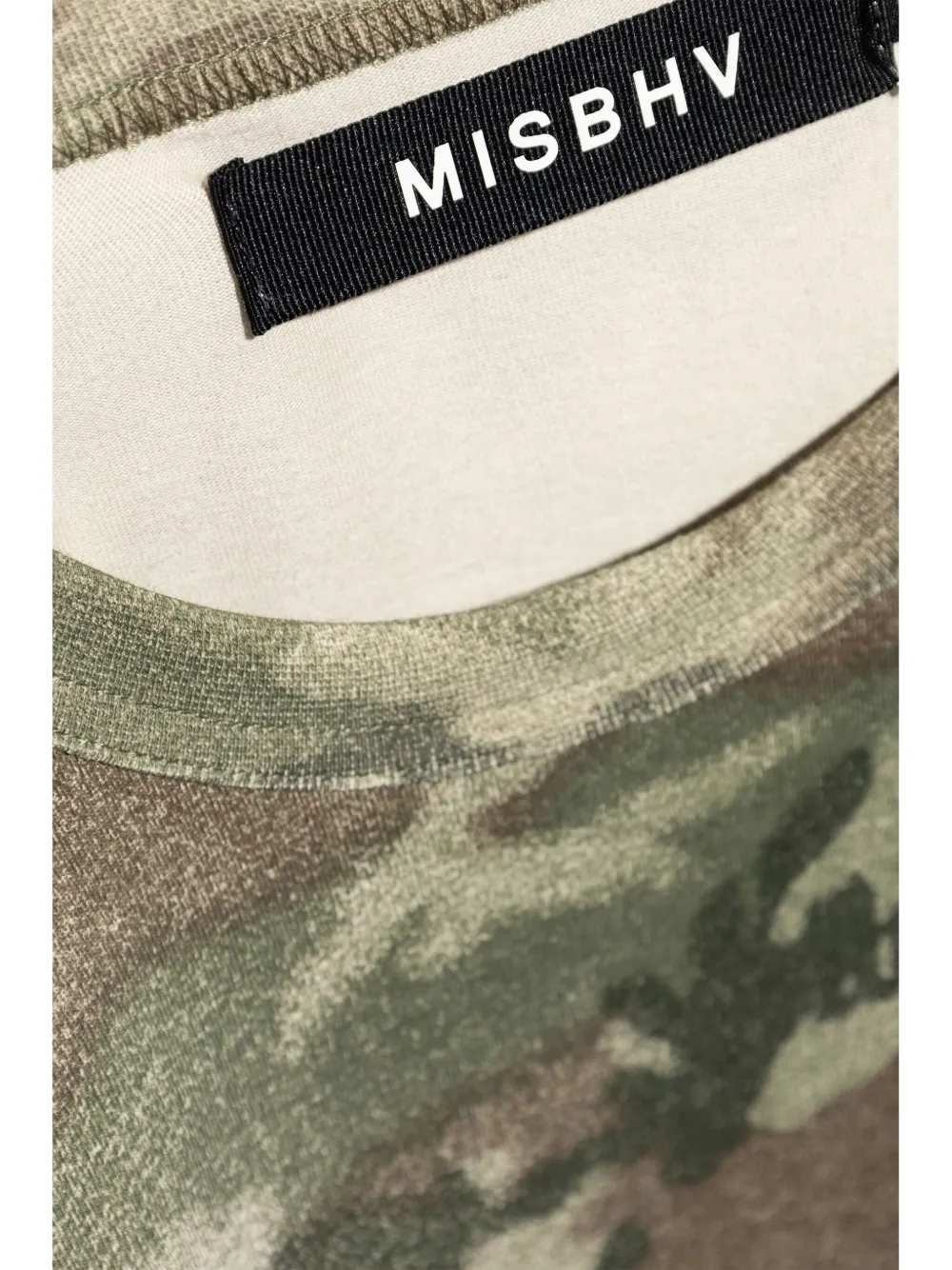 Misbhv Camouflaged Cotton Sweatshirt In Green