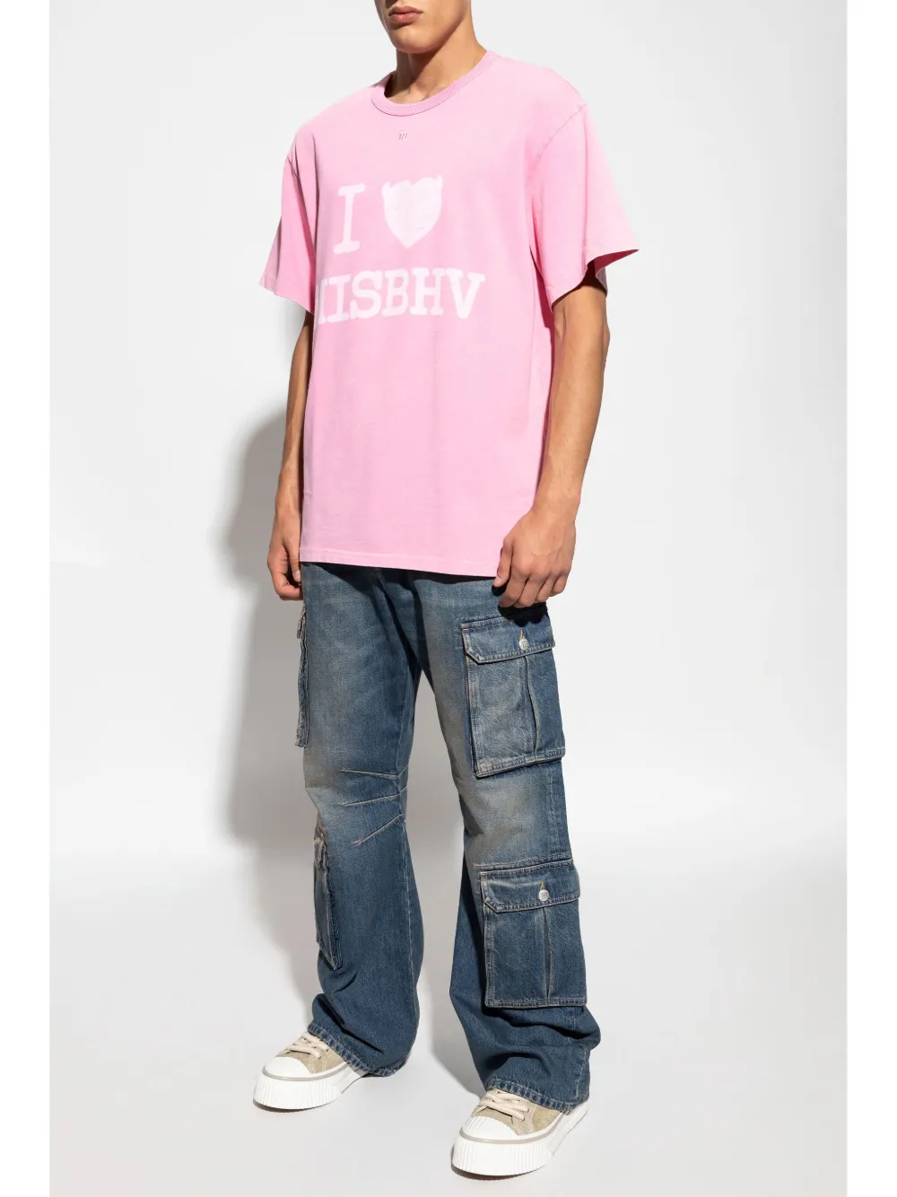 MISBHV wide-leg cargo jeans - Blauw