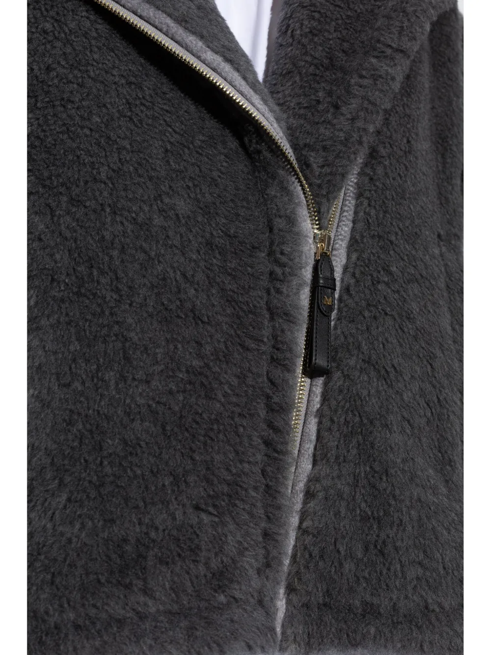 Max Mara Zip-fastening Cape In Grau
