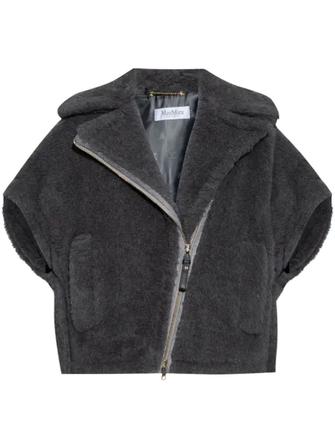 Max Mara zip-fastening cape 