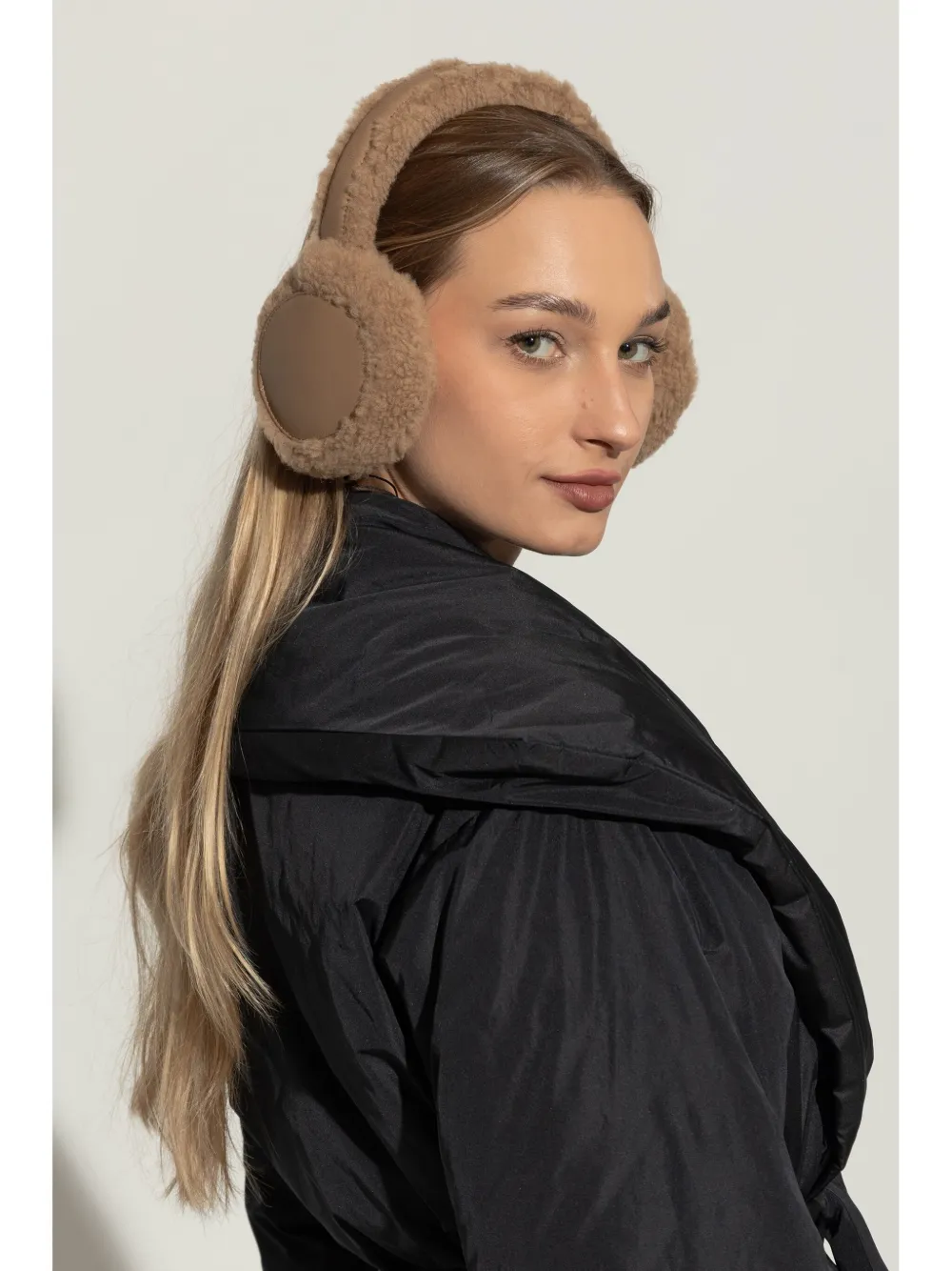 Yves Salomon shearling earmuffs - Bruin