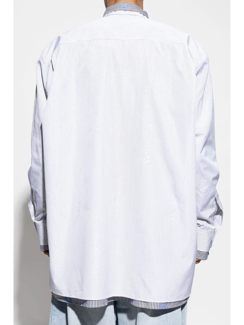 VETEMENTS Gestreept overhemd Blauw