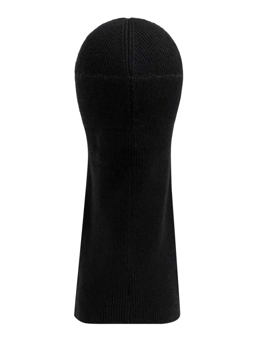 Moschino Logo Intarsia Knit Balaclava In Black