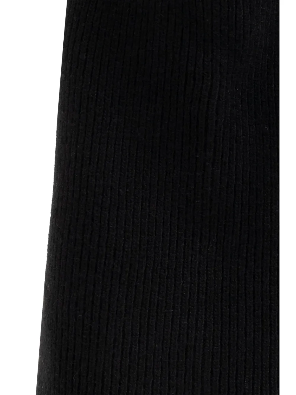 Moschino Logo Intarsia Knit Balaclava In Black