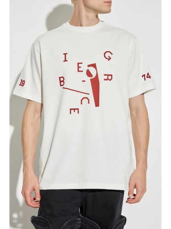 Iceberg graphic logo print Cotton t shirt White FARFETCH TR
