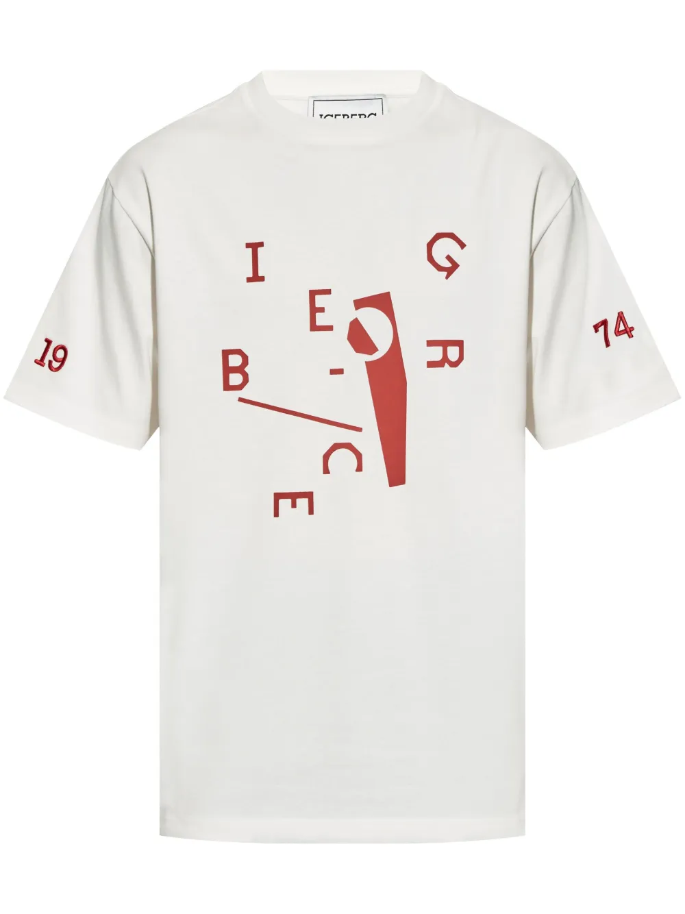 Iceberg Katoenen T-shirt met grafische logoprint Wit