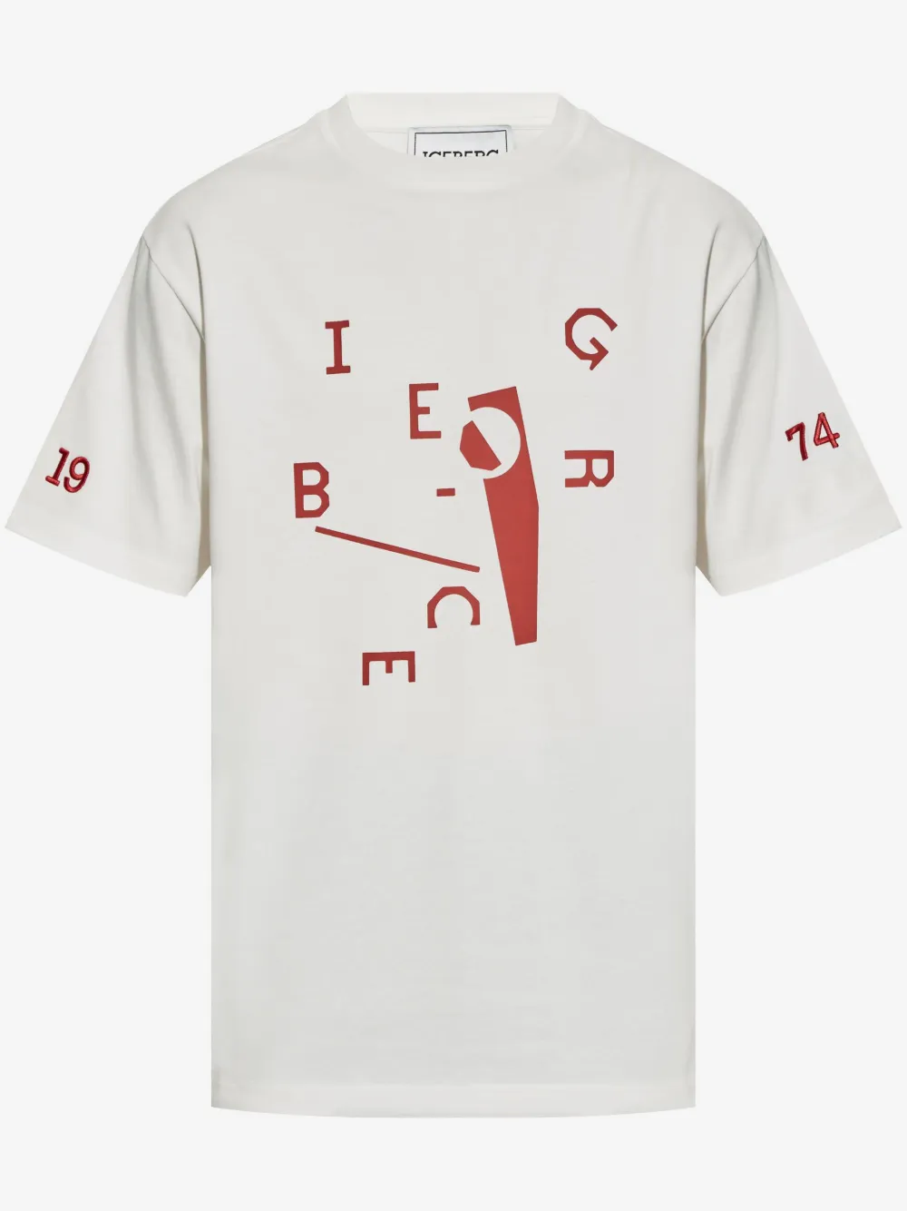 Iceberg graphic-logo-print cotton t-shirt | White | Image 1
