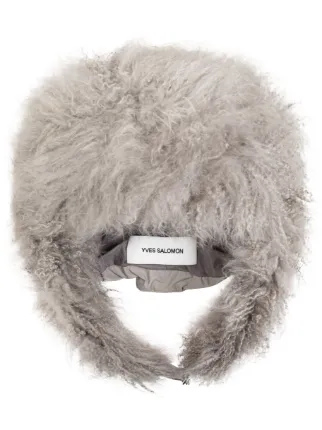 Yves salomon fur hat sales