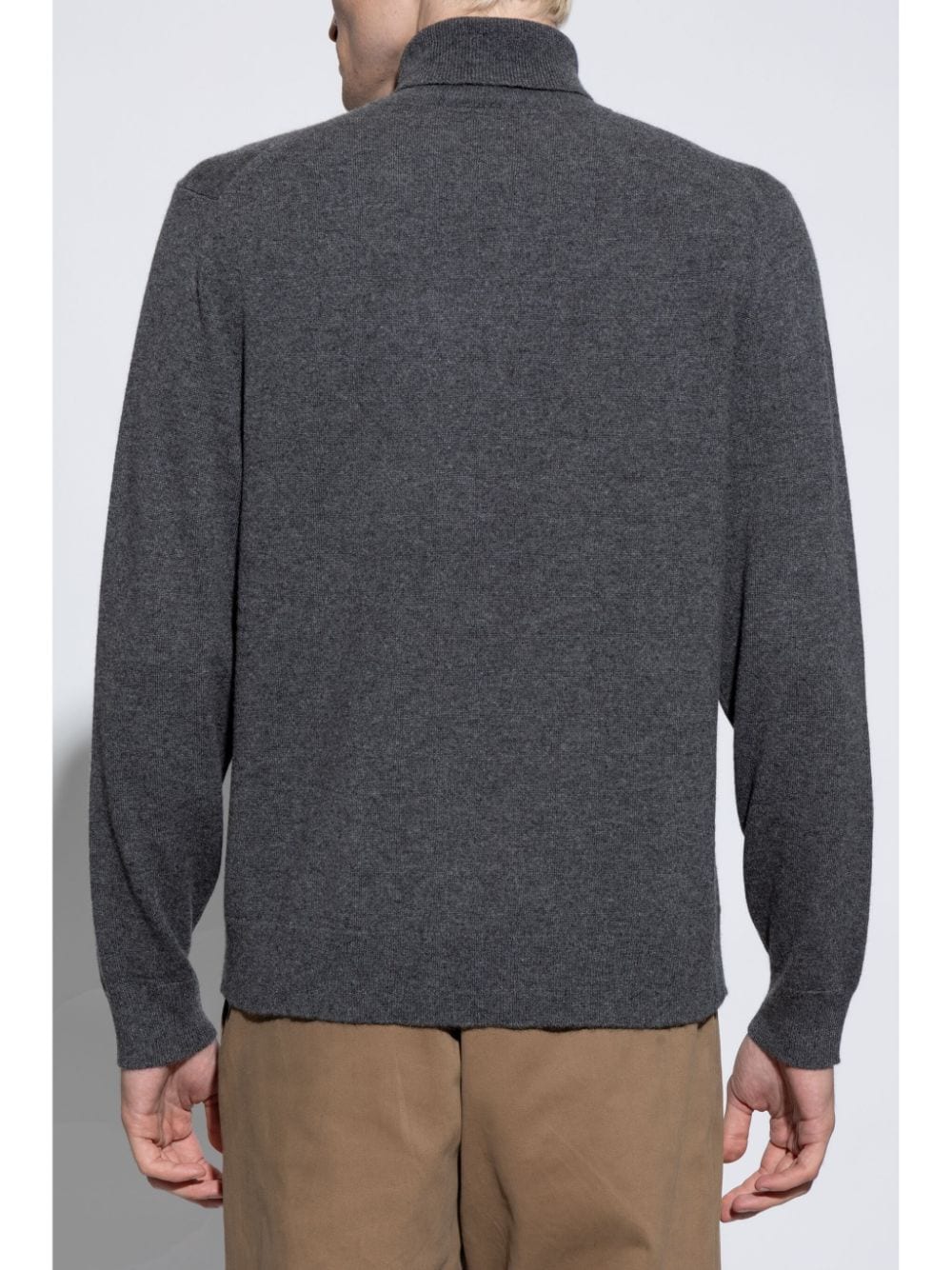 Shop Theory Roll-neck Cashmere Jumper In Grey