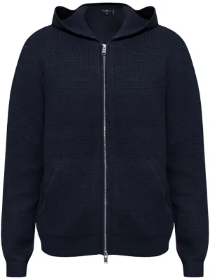 Theory Official Site | Oversized Zip Hoodie in Felted Wool