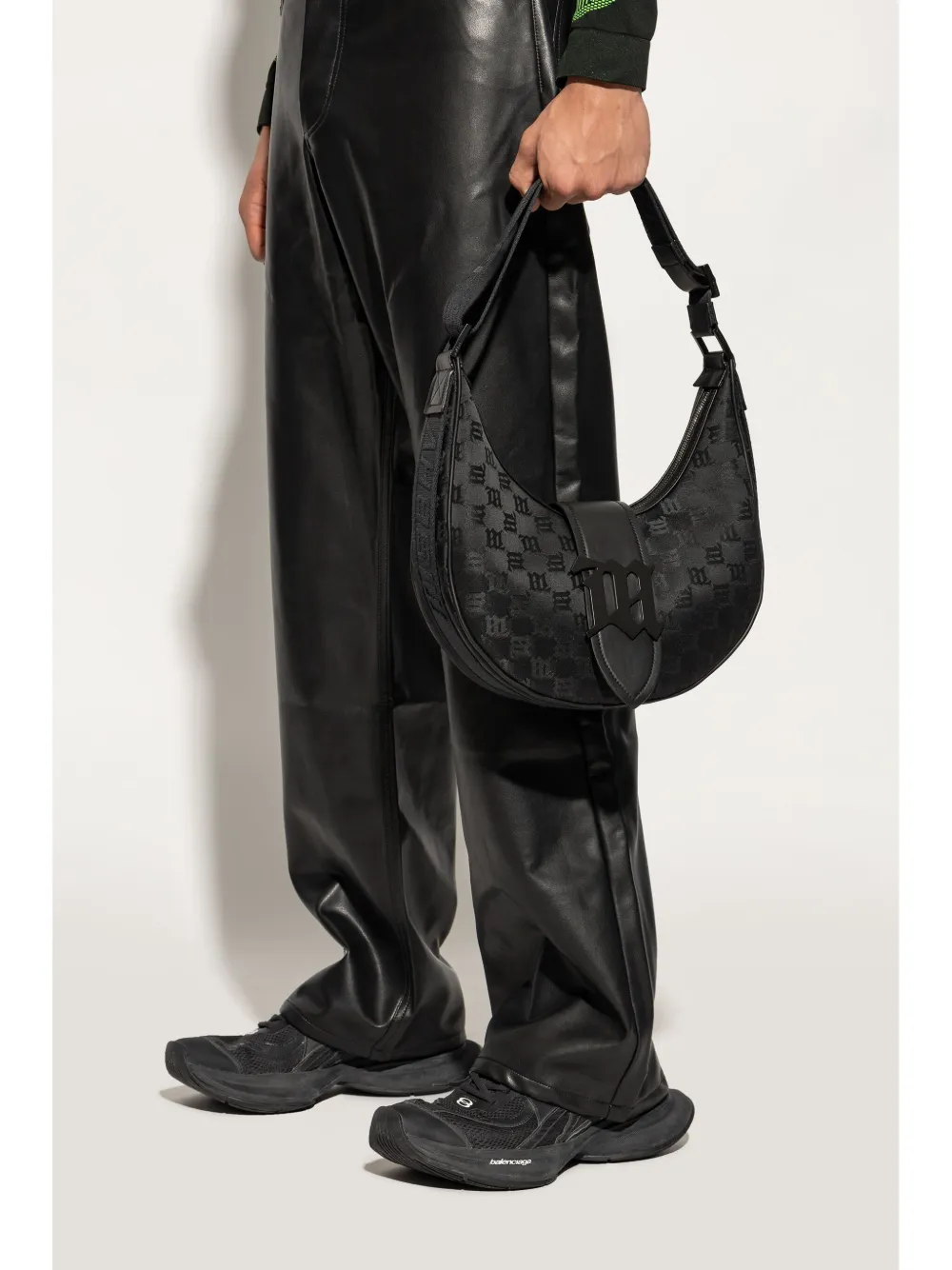 MISBHV monogram-jacquard tote bag - Zwart