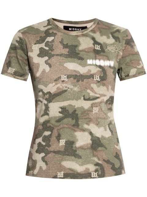 MISBHV logo-print camo t-shirt 