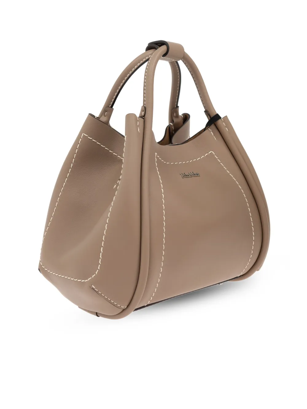 Max Mara Logo Plaque Shoulder Bag | Neutrals | FARFETCH