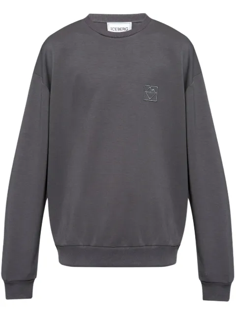 Iceberg logo-appliquéd sweatshirt