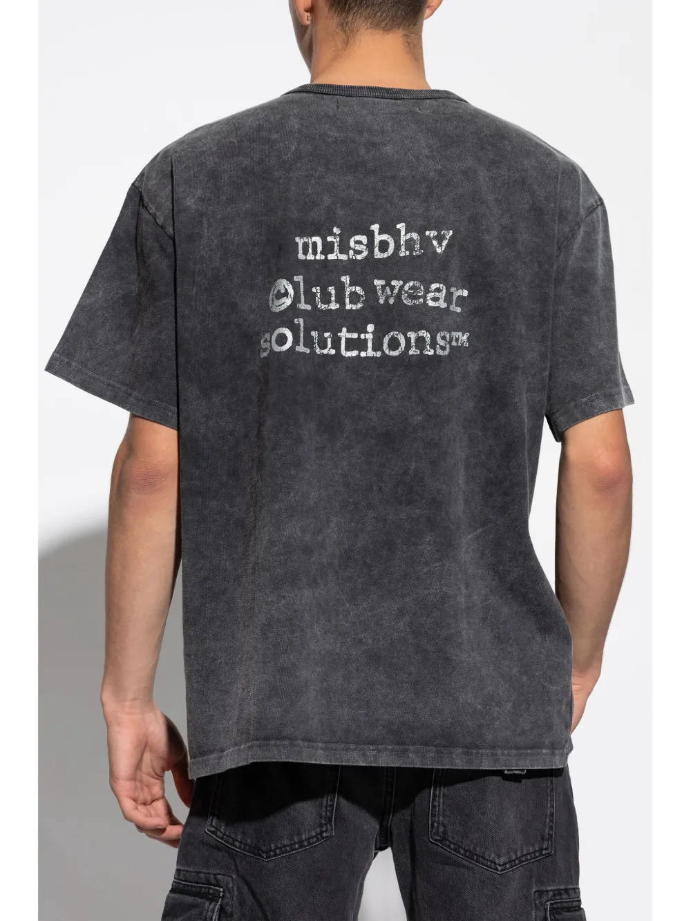 MISBHV Katoenen T-shirt met logoprint Grijs