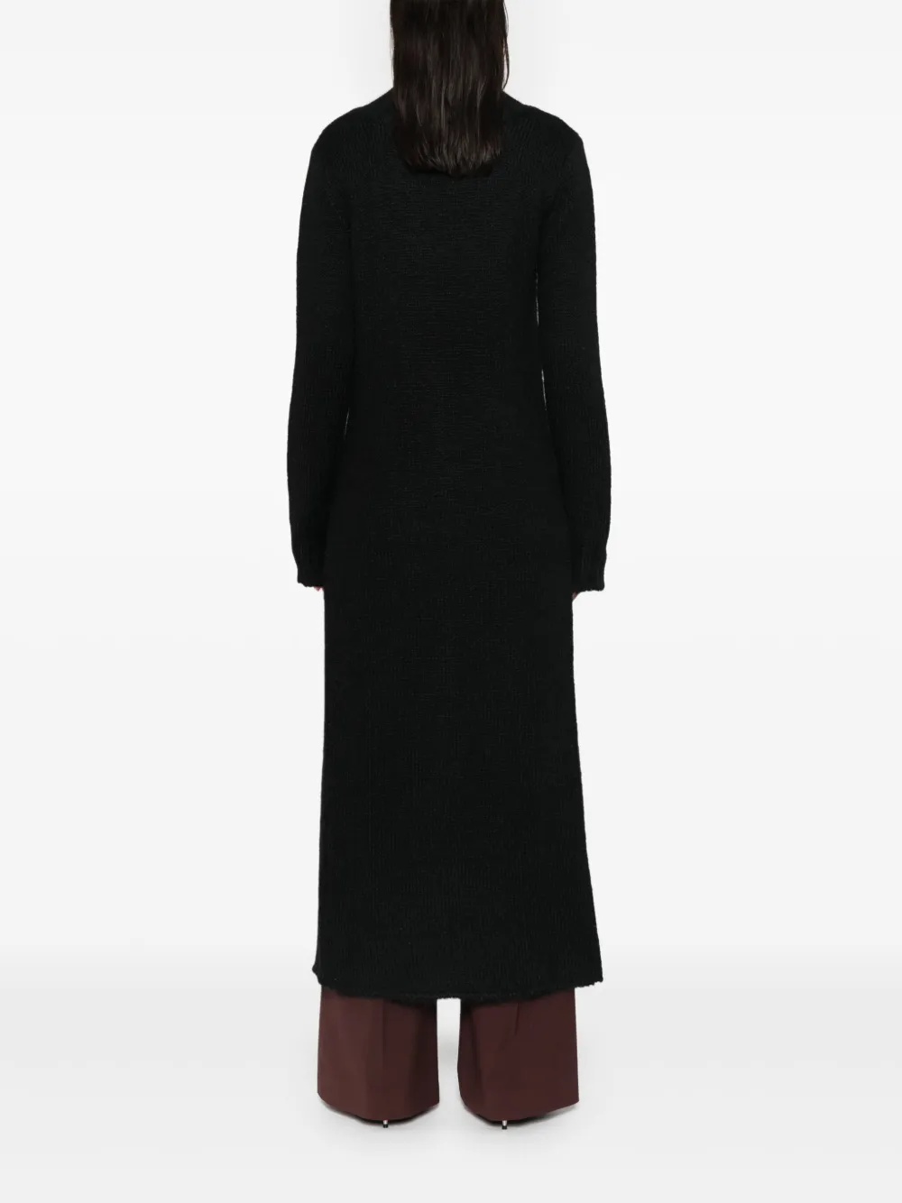Jil Sander Gebreide maxi-jurk Zwart