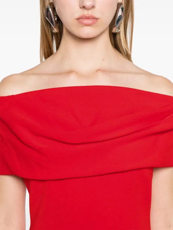 Solace London Neve Mini Dress | Red | FARFETCH UZ