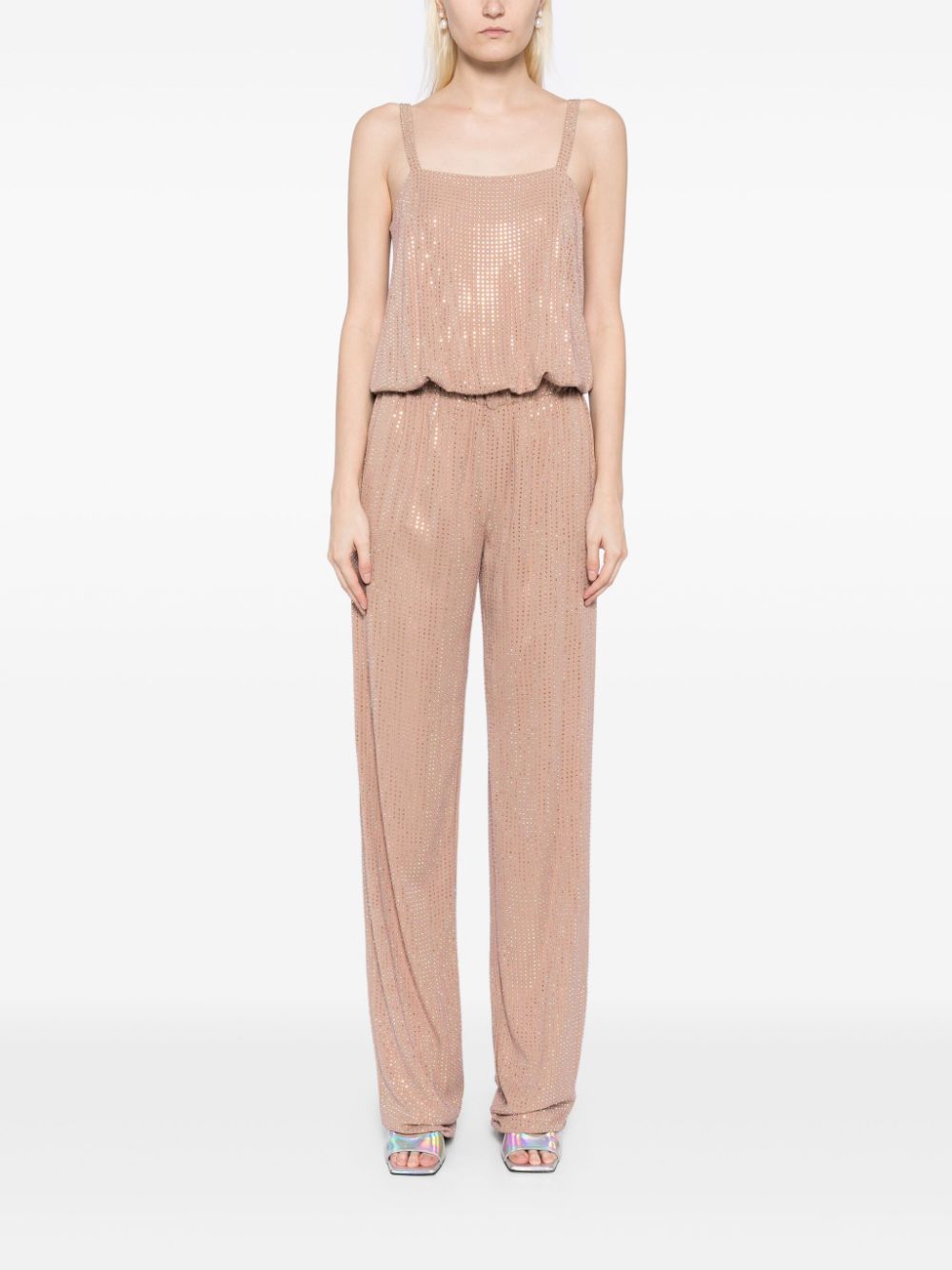 Gucci Jumpsuit verfraaid met kristallen - Roze