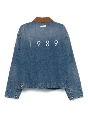 1989 STUDIO デニムジャケット 1989 STUDIO エンボスロゴ デニムジャケット | ブルー | FARFETCH JP
