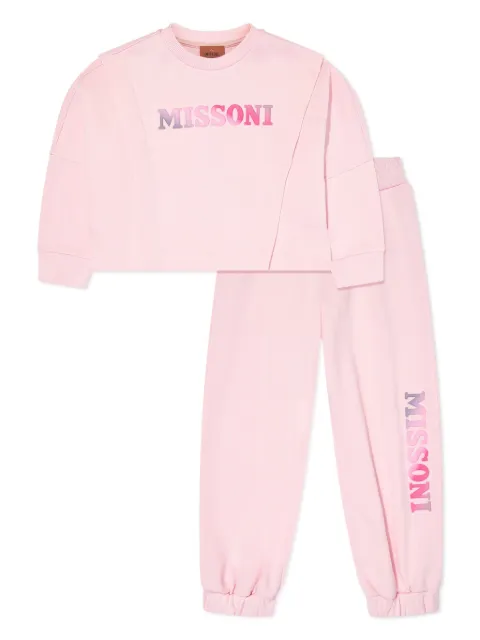 Missoni Kids logo-raised tracksuit