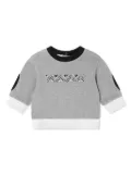 Missoni Kids logo-appliqué cotton crew-neck sweatshirt - Grey