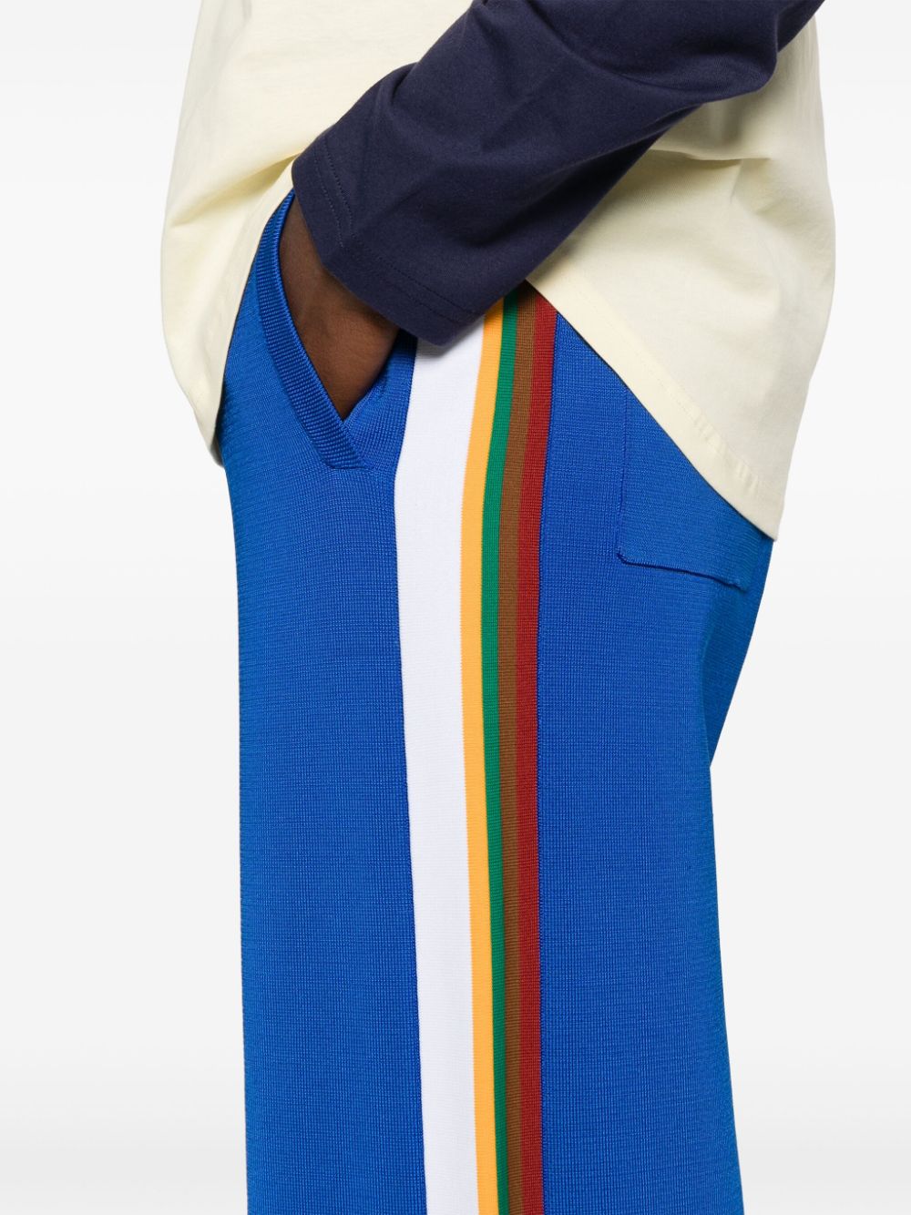 Shop Wales Bonner Tide Track Pants In Blue