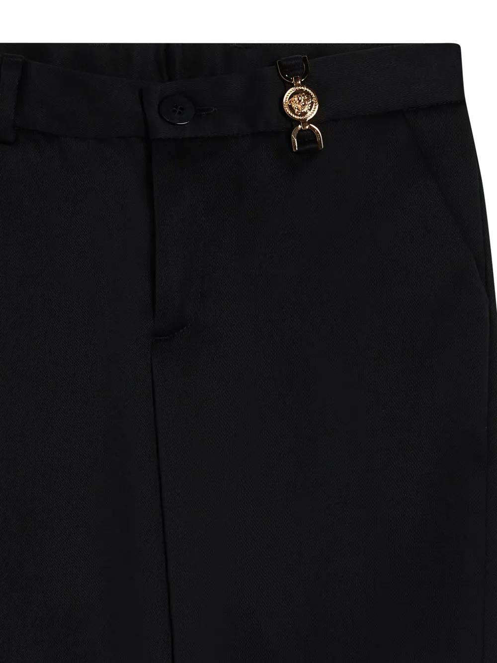 Versace Kids Broek met Medusa-plakkaat Zwart
