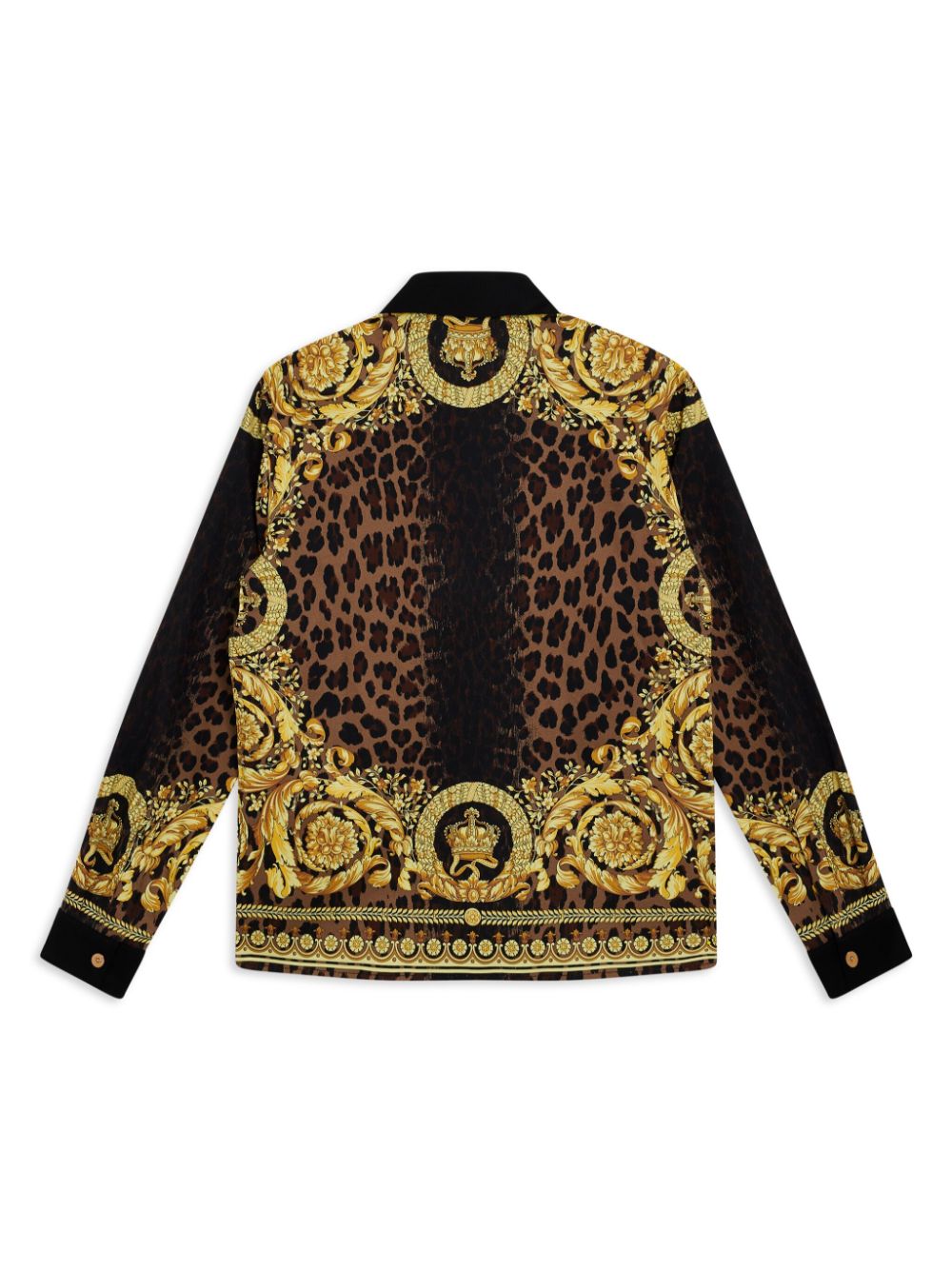 Versace Kids Barocco-print jacket - Zwart