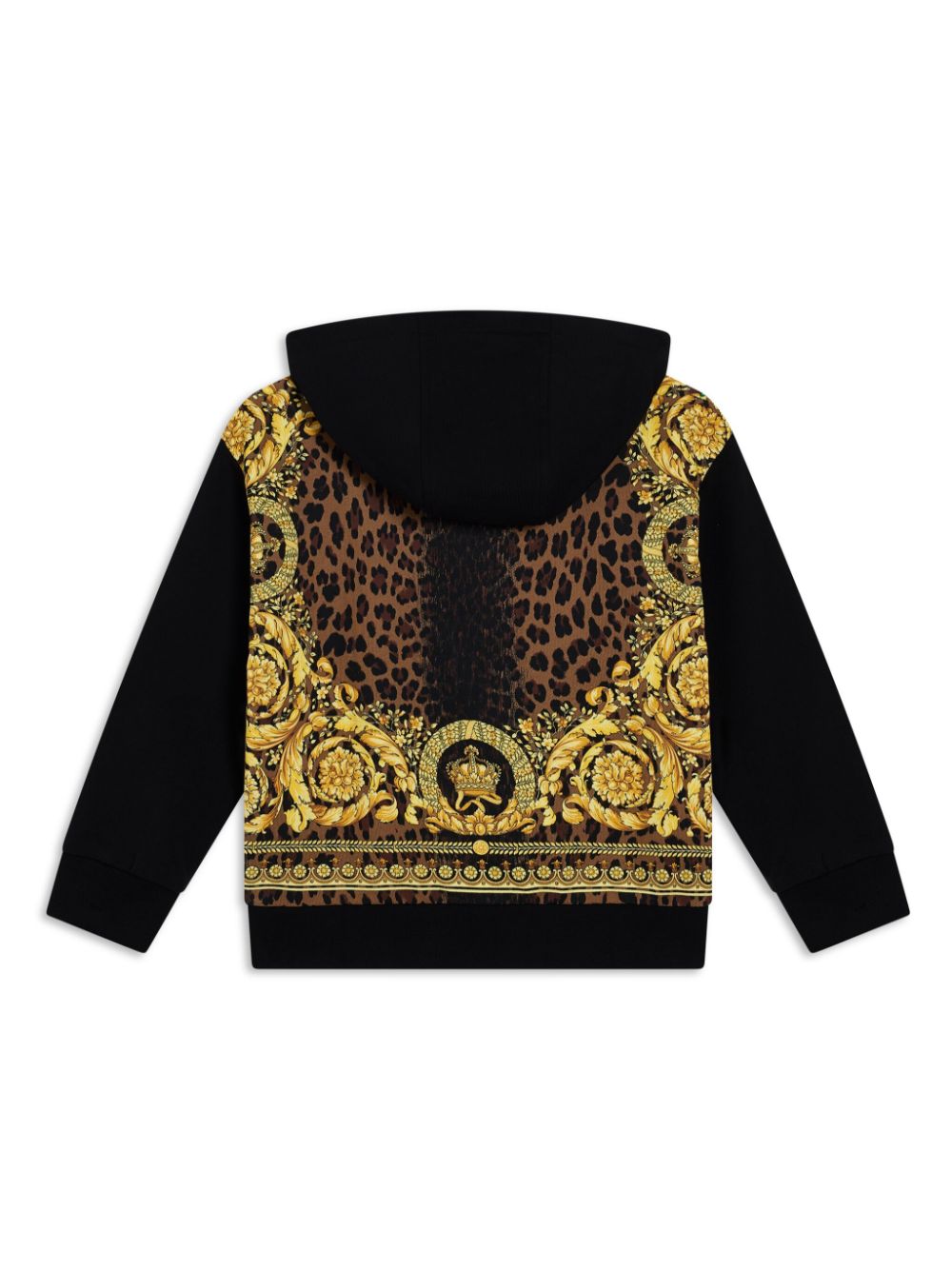 Versace Kids baroque-print sweatshirt - Zwart