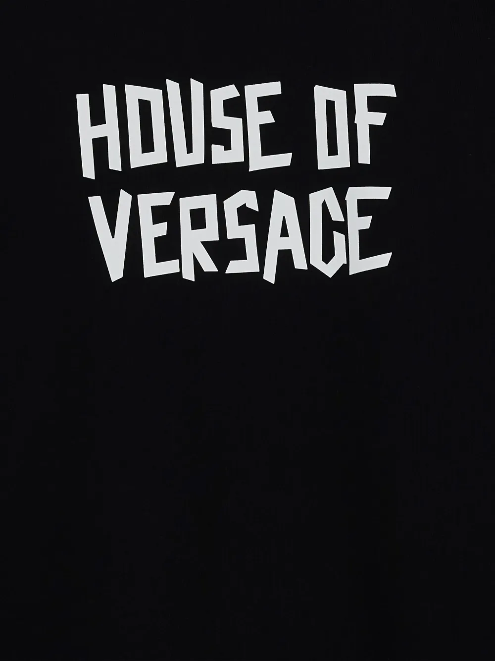 Versace Kids Jurk met lange mouwen en logoprint Zwart