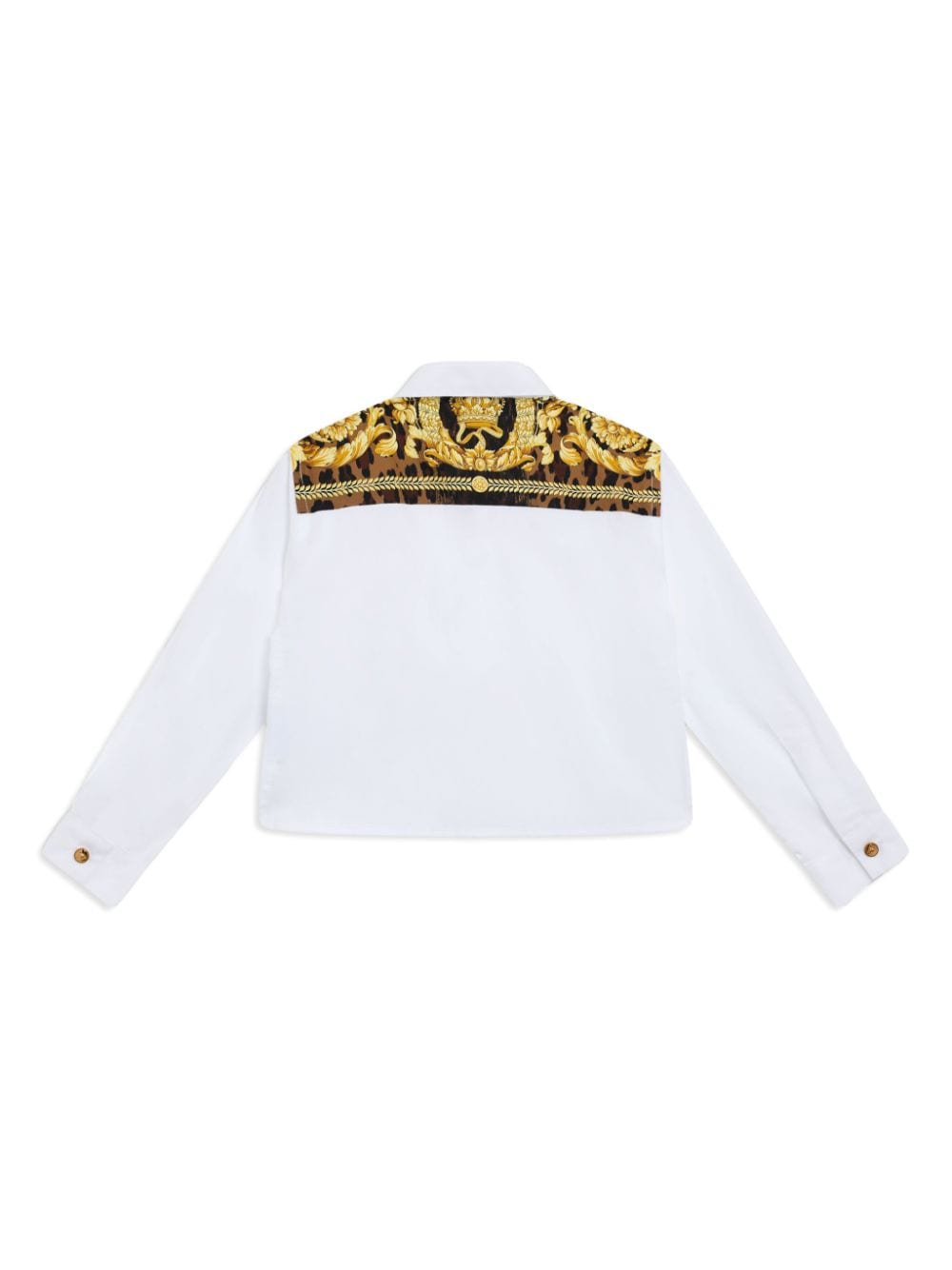 Versace Kids Barocco-print shirt - Wit