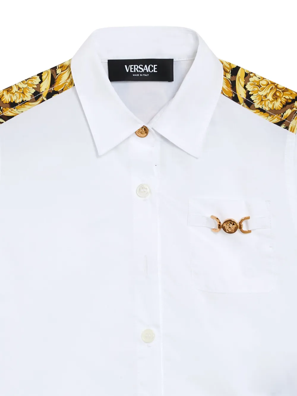 Versace Kids Shirt met barokprint Wit