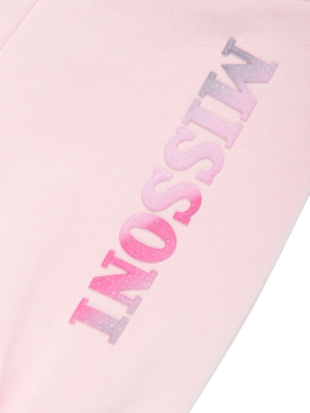 Missoni Kids Broek met logoprint Roze