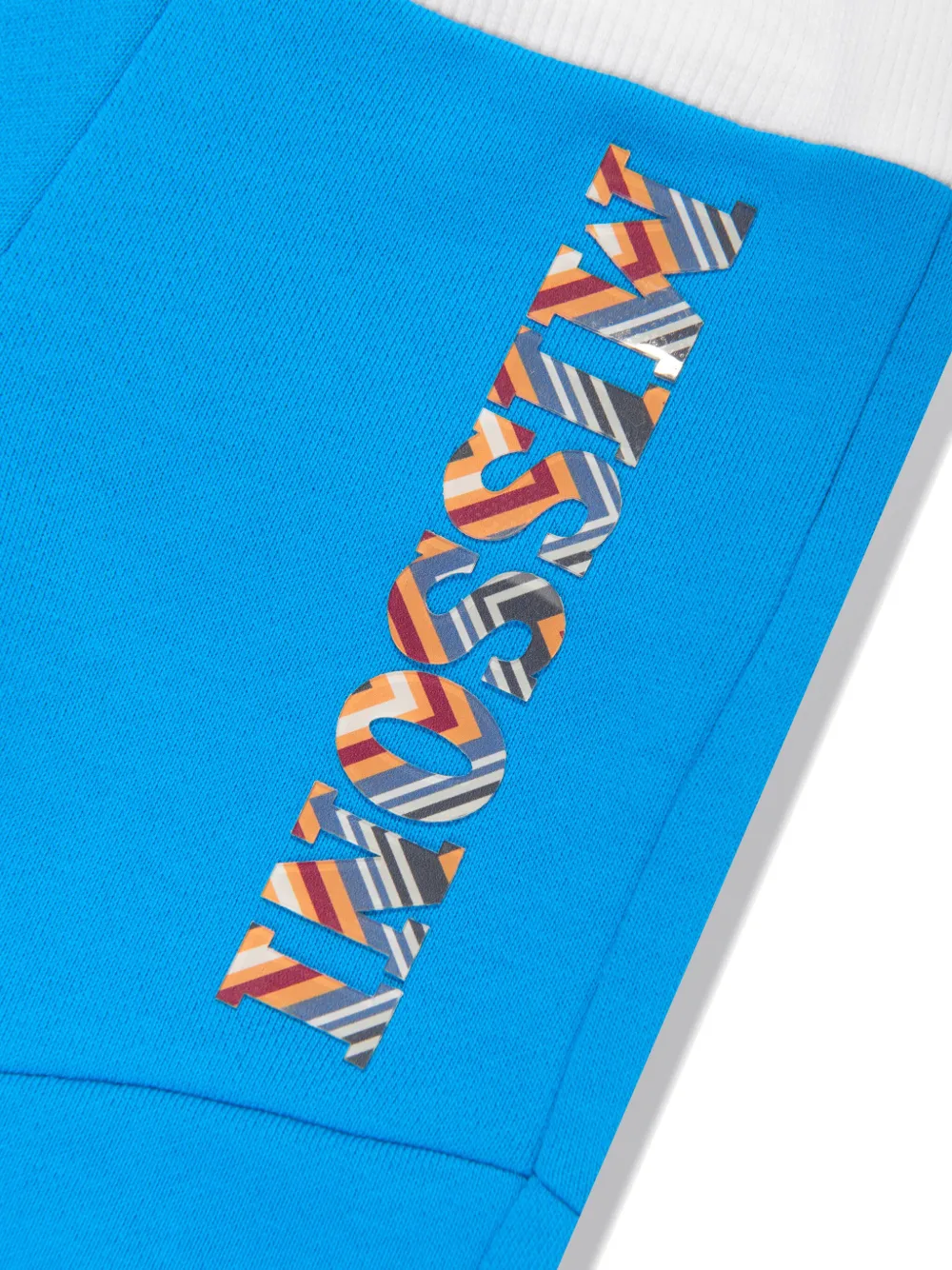 Missoni Kids Trainingsbroek met logoprint Blauw