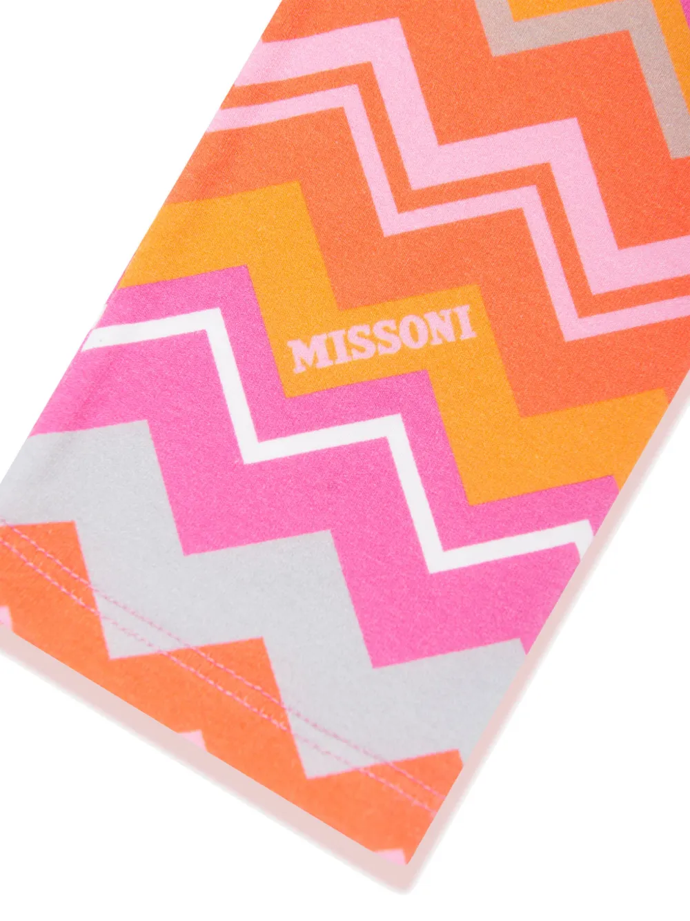 Missoni Kids Legging met zigzag-print Oranje