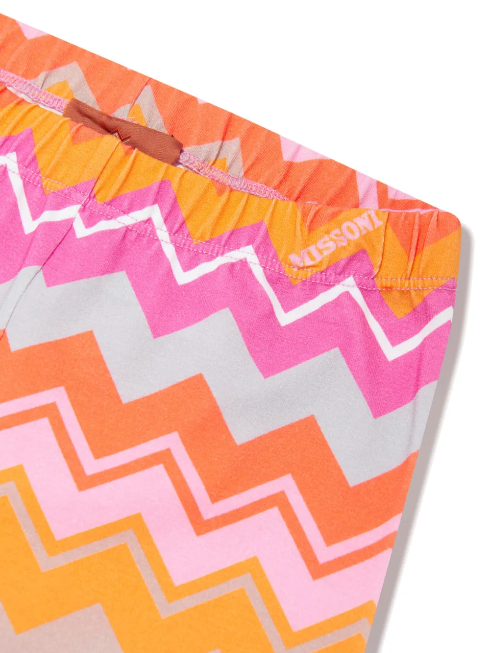 Missoni Kids Legging met zigzag-print Oranje