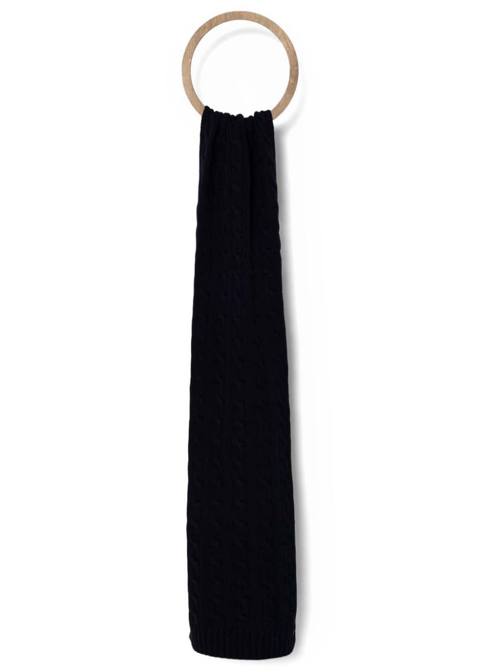 Polo Ralph Lauren cable-knit scarf - Black