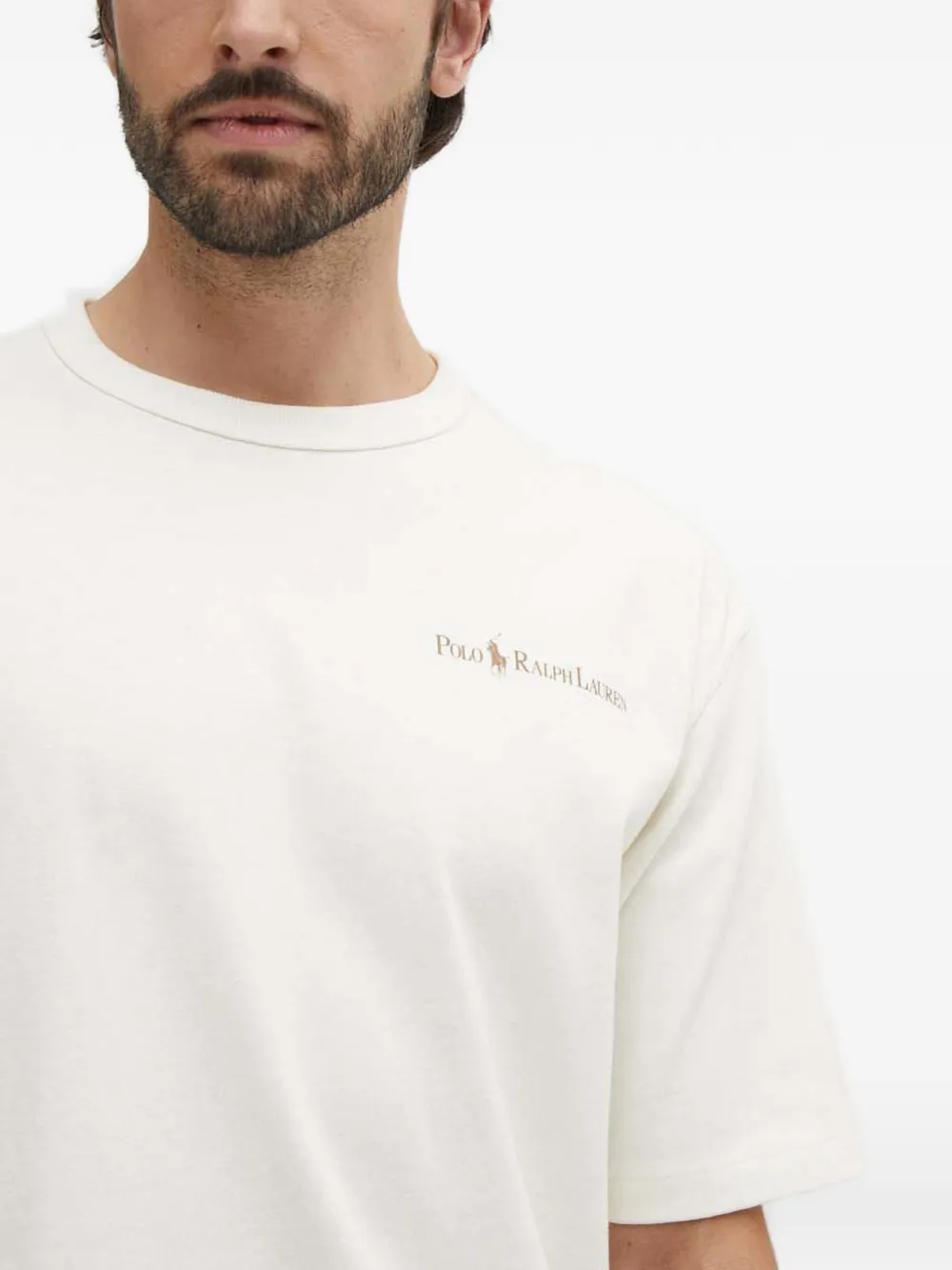 Polo Ralph Lauren T-shirt met logoprint Beige