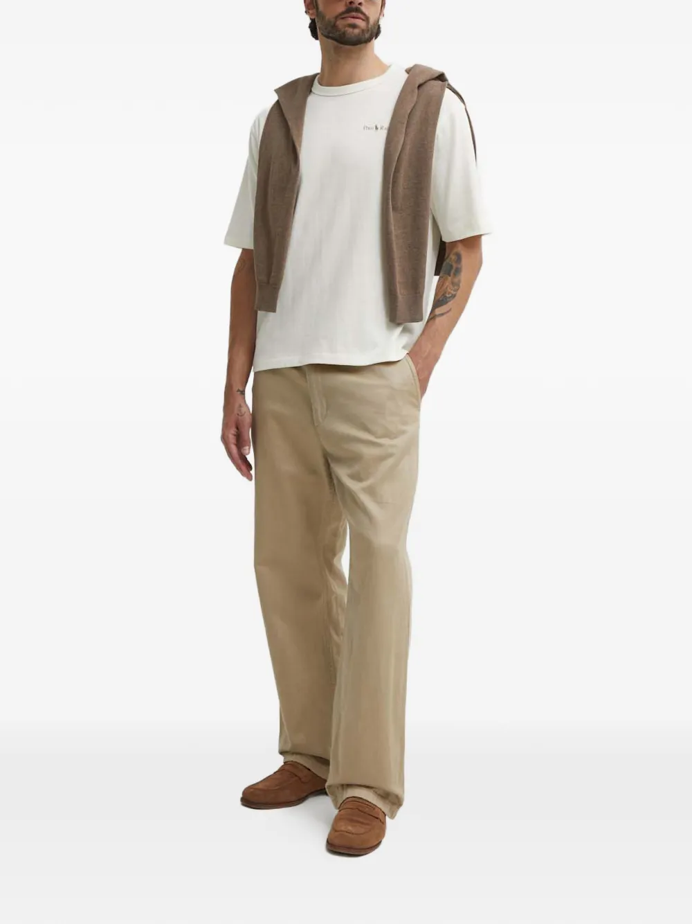 Polo Ralph Lauren T-shirt met logoprint Beige