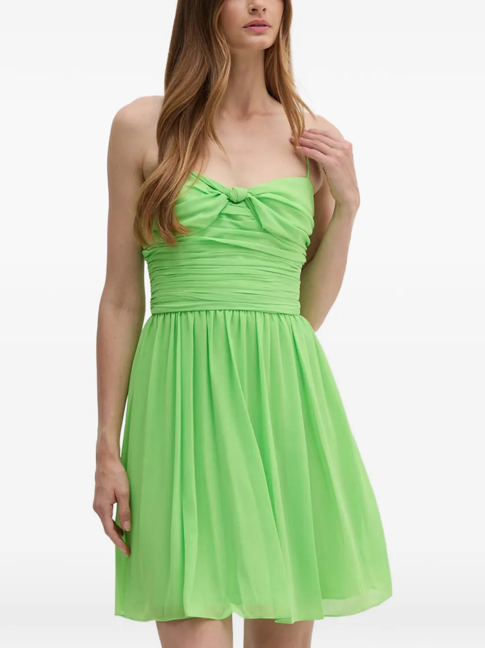 Polo Ralph Lauren knot-detail mini dress - Verde
