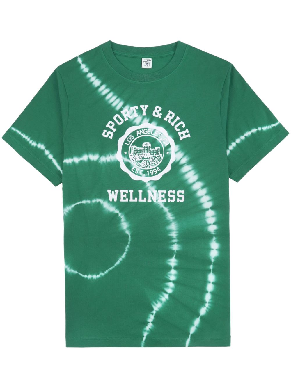 Sporty & Rich T-shirt met tie-dye print Groen