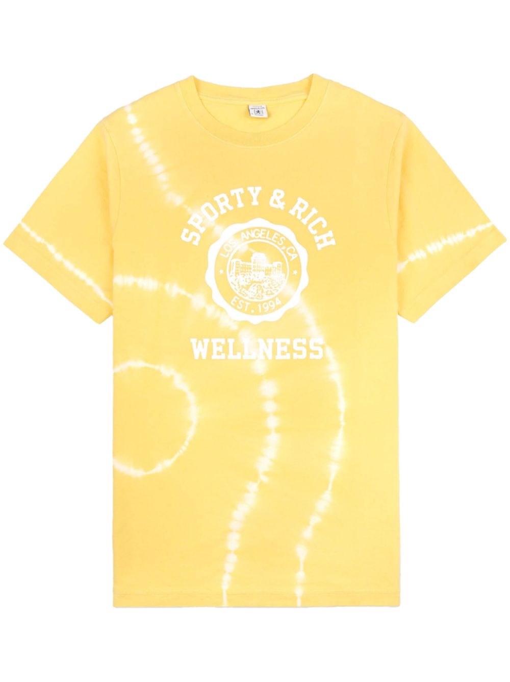 Sporty & Rich T-shirt met logoprint Geel