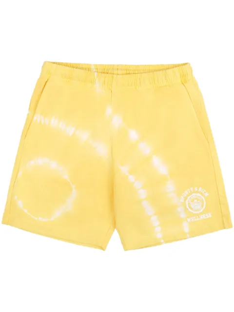 Sporty & Rich Emblem cotton track shorts