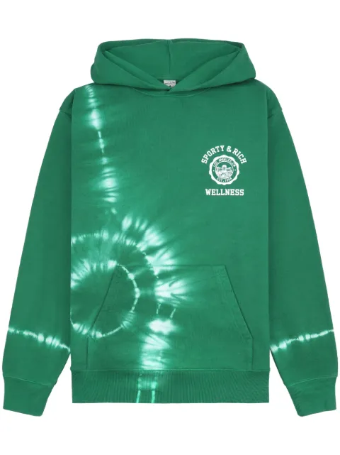 Sporty & Rich Emblem Tie Dye hoodie