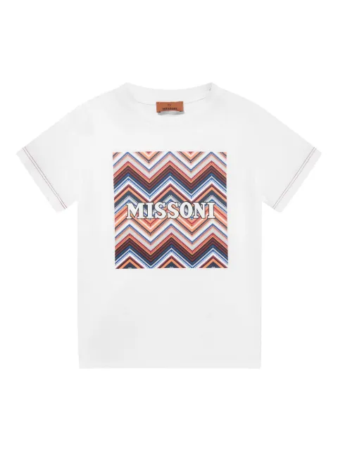 Missoni Kids playera con logo estampado