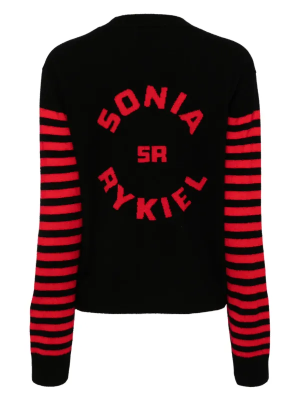 国内外の人気 Sonia Rykiel ストライプ カーディガン | ブラック | FARFETCH JP トップス