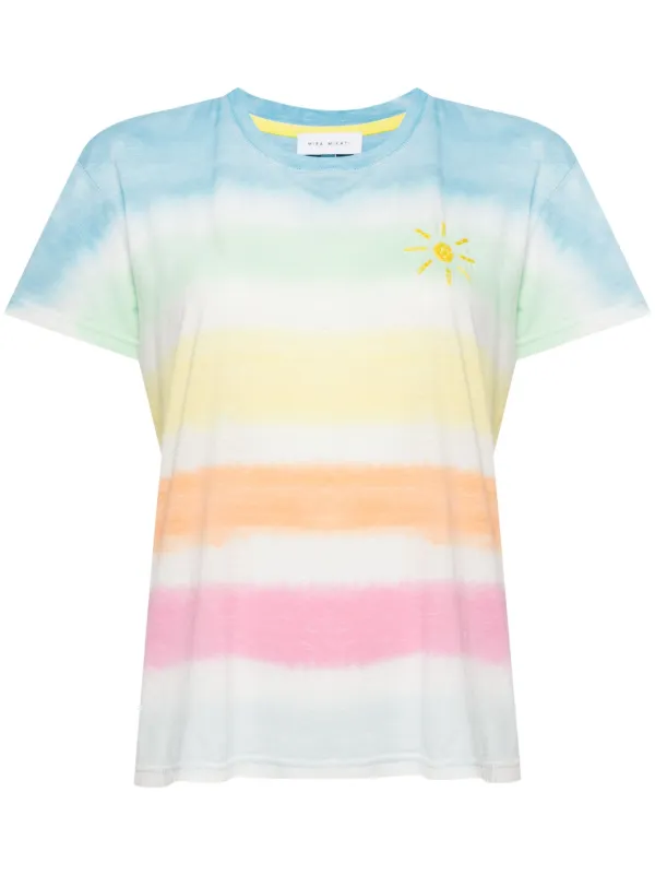 Mira Mikati Stripe Print T-shirt | Blue | FARFETCH IN